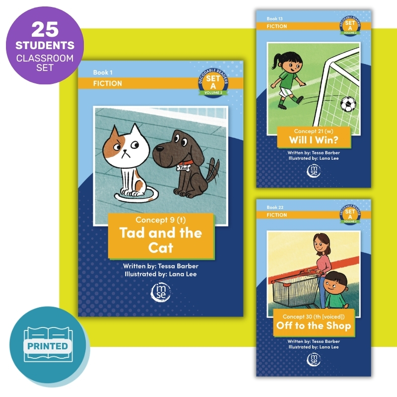 OG+ Decodable Reader Classroom Set - Fiction Vol 2, Set A (25 Students)