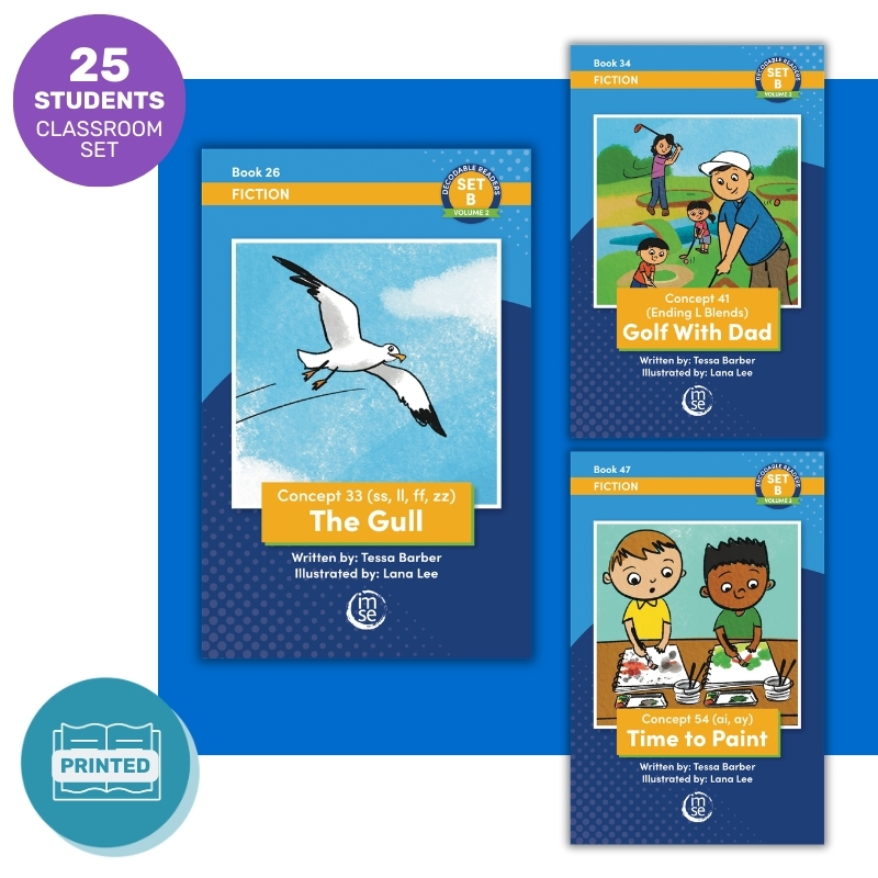 OG+ Decodable Reader Classroom Set - Fiction Vol 2, Set B (25 Students)