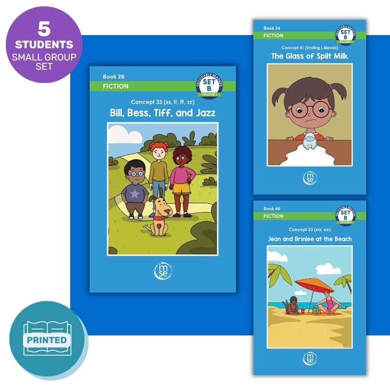 OG+ Decodable Readers Small Group Set B Fiction Volume 1 (5 Students)