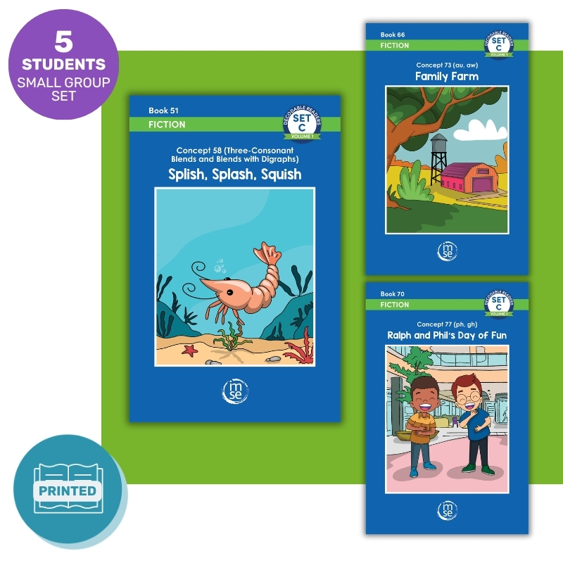 OG+ Decodable Readers Small Group Set C Fiction Volume 1 (5 Students)