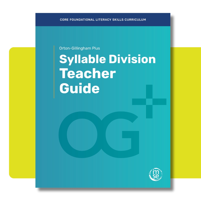 Syllable Division Teacher Guide