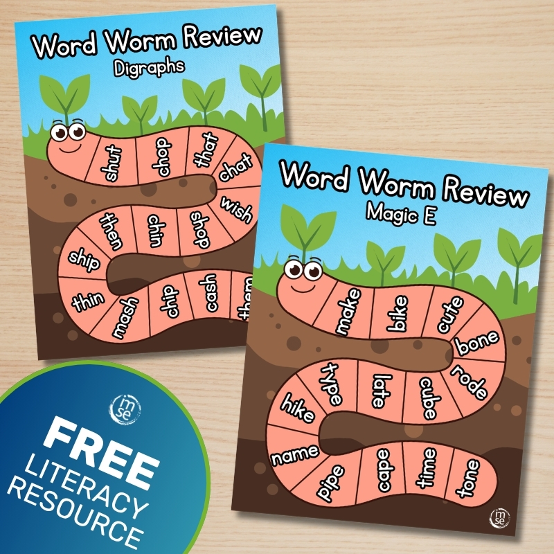 Word Worm Review Freebie