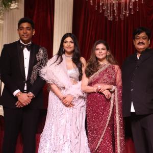 Star-Studded Reception For Sunil Narang Daughter In Hyderabad