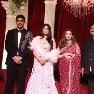 Star-Studded Reception For Sunil Narang Daughter In Hyderabad