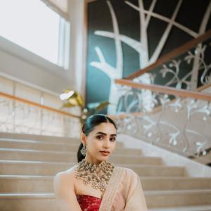 Actress Saptami Gowda’s Glamorous Traditional Style