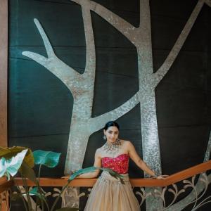 Actress Saptami Gowda’s Glamorous Traditional Style