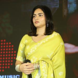 Actress Kayadhu Lohar Shines In Beautiful Yellow Traditional Outfit