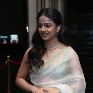 Actress Vaishnavi Chaitanya Looks Radiant In Stylish Ethnic Wear