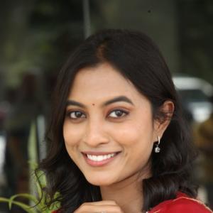 Actress Vishika Shines In Elegant Red Traditional Look