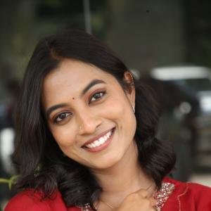 Actress Vishika Shines In Elegant Red Traditional Look