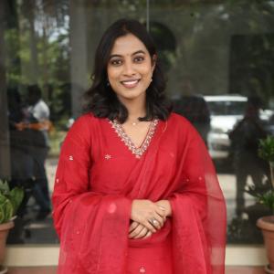 Actress Vishika Shines In Elegant Red Traditional Look