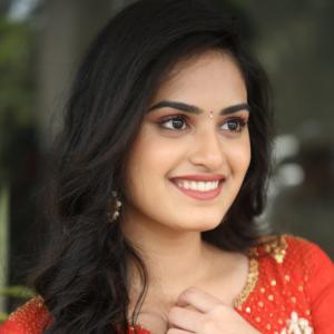 Actress Rayancha Stuns In A Classy Red Traditional Outfit