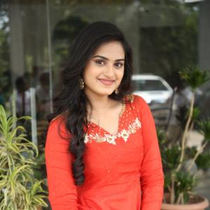 Actress Rayancha Stuns In A Classy Red Traditional Outfit