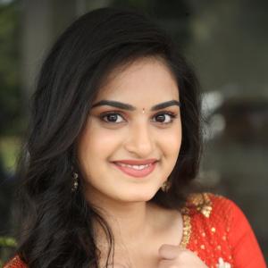 Actress Rayancha Stuns In A Classy Red Traditional Outfit