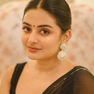 Actress Esther Anil Shines In Stylish Black Saree Look