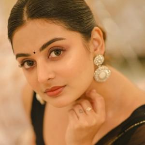 Actress Esther Anil Shines In Stylish Black Saree Look