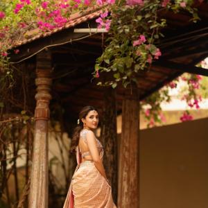 Actress Neha Shetty Looks Graceful In Pastel Saree Photoshoot