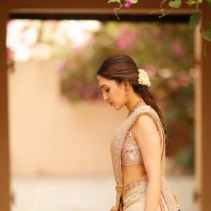 Actress Neha Shetty Looks Graceful In Pastel Saree Photoshoot