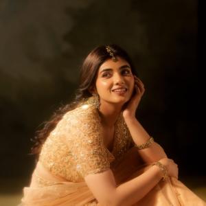 Pragya Nagra Looks Elegant In Golden Ethnic Style