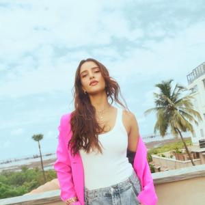 Tripti Dimri Turns Heads In Stylish Pink Blazer Look