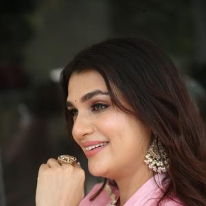 Actress Hasini Sudeer Elegant Traditional Look