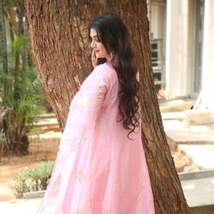 Actress Hasini Sudeer Elegant Traditional Look