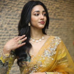 Actress Preeti Mukundhan Shines In Yellow Traditional Look