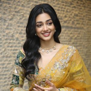 Actress Preeti Mukundhan Shines In Yellow Traditional Look