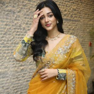 Actress Preeti Mukundhan Shines In Yellow Traditional Look