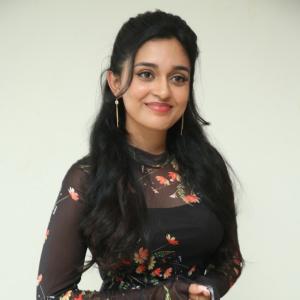 Actress Nidhi Pradeep Looks Elegant In Floral Outfit
