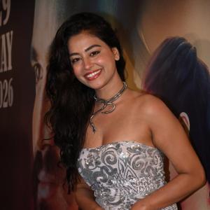Actress Kajal Tiwari Dazzles In Silver Embellished Outfit