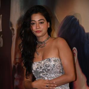 Actress Kajal Tiwari Dazzles In Silver Embellished Outfit