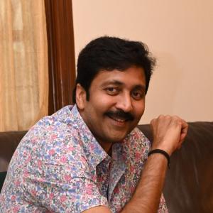 Actor Vadde Naveen Relaxed Casual Indoor Portrait