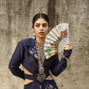 Bandhavi Sridhar showcases bold designer look