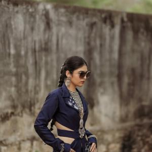 Bandhavi Sridhar showcases bold designer look