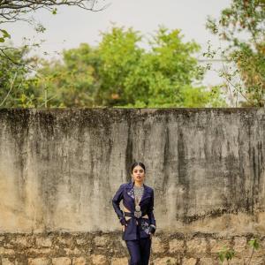 Bandhavi Sridhar showcases bold designer look