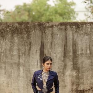 Bandhavi Sridhar showcases bold designer look