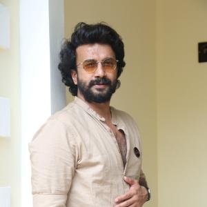 Hero Satyadev Stylish Look In Beige Outfit