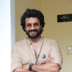 Hero Satyadev Stylish Look In Beige Outfit