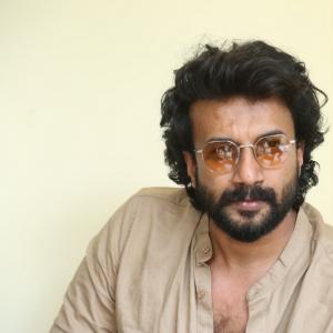 Hero Satyadev Stylish Look In Beige Outfit