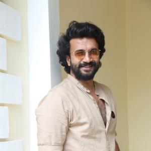 Hero Satyadev Stylish Look In Beige Outfit