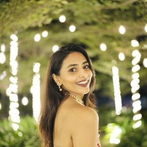 Sapthami Gowda Stuns in Elegant Floral Lehenga