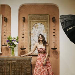 Sapthami Gowda Stuns in Elegant Floral Lehenga