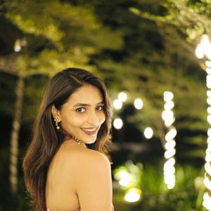 Sapthami Gowda Stuns in Elegant Floral Lehenga