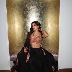 Janhvi Kapoor Dazzles in an Embroidered Festive Ensemble