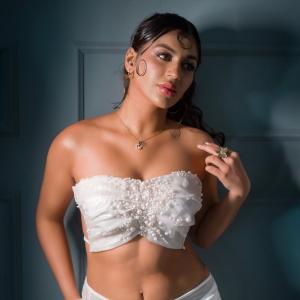 Yashika Anand Dazzles in an Elegant All-White Outfit