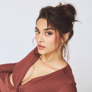 Saiee Manjrekar Looks Striking in a Contemporary Brown Outfit