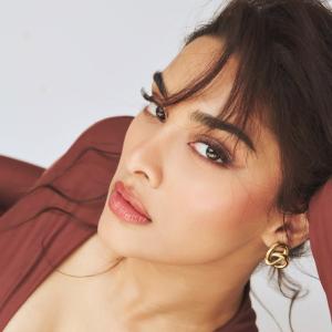 Saiee Manjrekar Looks Striking in a Contemporary Brown Outfit