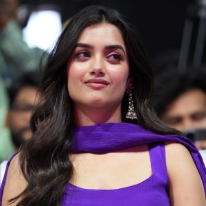Bhagyashri Borse Looks Graceful in a Striking Purple Ensemble