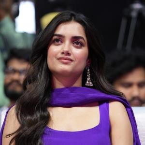 Bhagyashri Borse Looks Graceful in a Striking Purple Ensemble